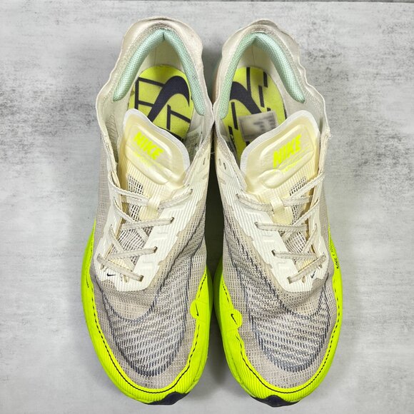 Nike ZoomX Vaporfly Next% Running Shoes - Men's Size 10.5 - Tan Yellow - Picture 7 of 12